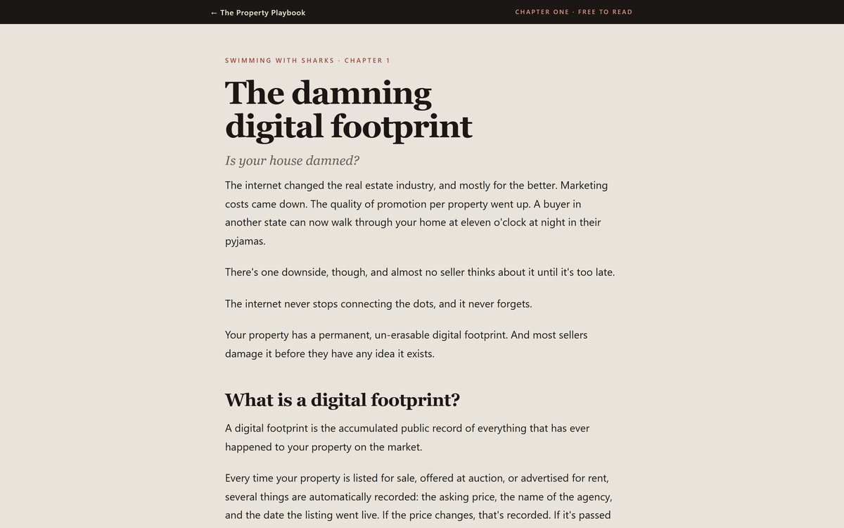 A long reading page set in a serif typeface.